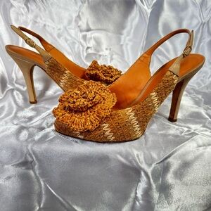 Dolce & Gabbana Slingback Heels in Beige – Size 37 EUR/6.5 US